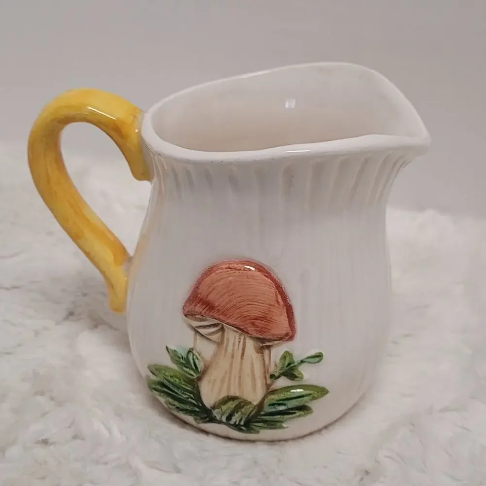 Vintage MCM Merry Mushroom creamer